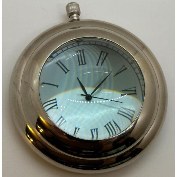 Two's Company Novelty Paperweight Clock - Picture 1 of 2